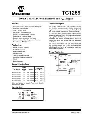 TC1269-2.8VUA Datasheet PDF Microchip Technology
