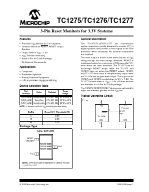 TC1276 Datasheet PDF Microchip Technology