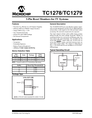TC1278-5ENBTR Datasheet PDF Microchip Technology