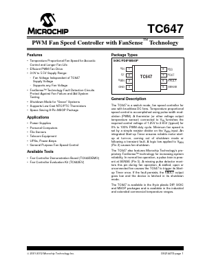 TC647EOA Datasheet PDF Microchip Technology