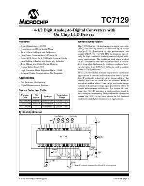 TC7129CLW Datasheet PDF Microchip Technology
