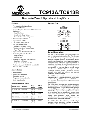 TC913BCPA Datasheet PDF Microchip Technology