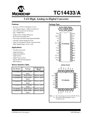 TC14433AEPG713 Datasheet PDF Microchip Technology