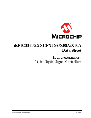 DSPIC33FJ64GP706AH/MR-ES Datasheet PDF Microchip Technology