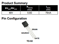 2N7000-GP003 Datasheet PDF Microchip Technology