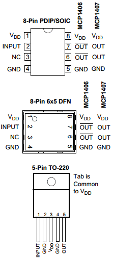 MCP1406 Datasheet PDF Microchip Technology