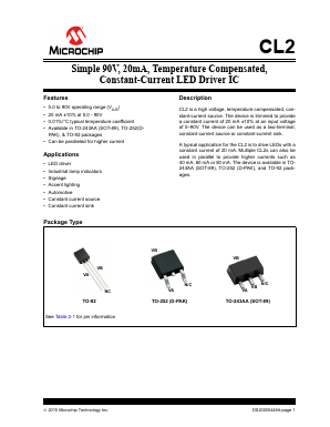 CL2N3 Datasheet PDF Microchip Technology
