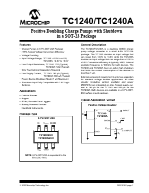 TC1240 Datasheet PDF Microchip Technology