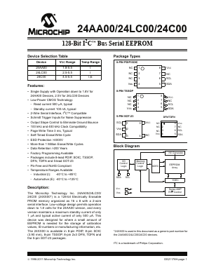 24AA00T-I/MNY Datasheet PDF Microchip Technology