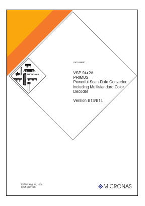 VSP9447B Datasheet PDF Micronas