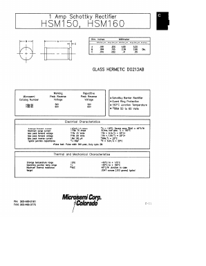 HSM150 Datasheet PDF Microsemi Corporation