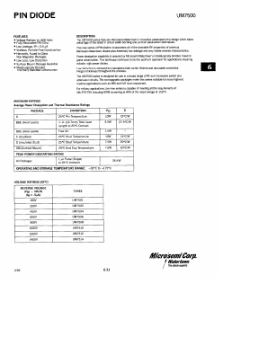 UM7501 Datasheet PDF Microsemi Corporation