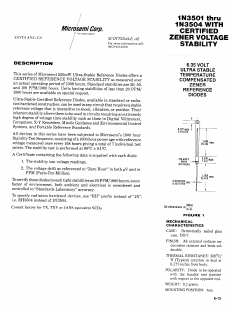 1N3501 Datasheet PDF Microsemi Corporation