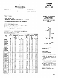 1N4897A Datasheet PDF Microsemi Corporation