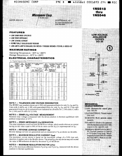 1N5541 Datasheet PDF Microsemi Corporation