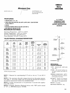 1N945B Datasheet PDF Microsemi Corporation