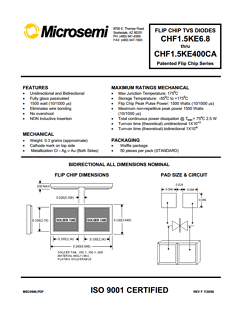 CHF1.5KE350 Datasheet PDF Microsemi Corporation