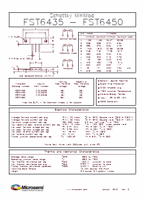 FST6435 Datasheet PDF Microsemi Corporation