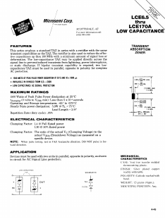 LCE10 Datasheet PDF Microsemi Corporation