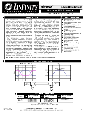 LX5242 Datasheet PDF Microsemi Corporation