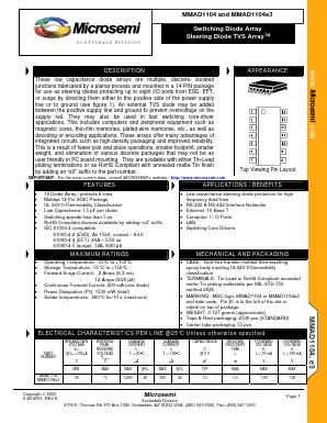 MMAD1104 Datasheet PDF Microsemi Corporation