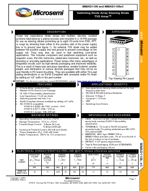 MMAD1108E3 Datasheet PDF Microsemi Corporation
