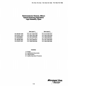 PIC7502 Datasheet PDF Microsemi Corporation