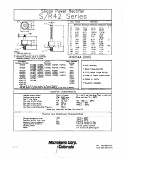 1N3294 Datasheet PDF Microsemi Corporation