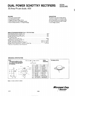 SD241-1 Datasheet PDF Microsemi Corporation
