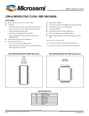 WMF128K8-150CM5 Datasheet PDF Microsemi Corporation