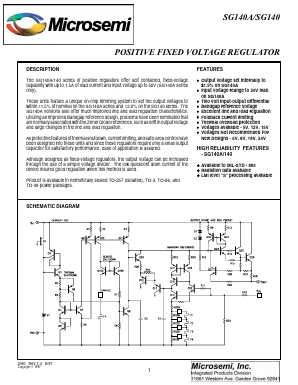 SG140-08L Datasheet PDF Microsemi Corporation