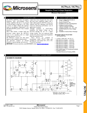 SG79XXAG Datasheet PDF Microsemi Corporation