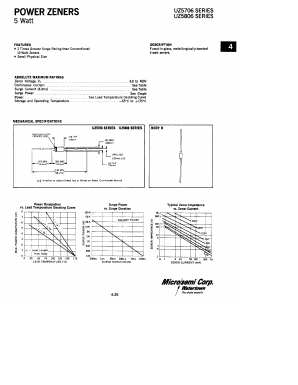 UZ5240 Datasheet PDF Microsemi Corporation