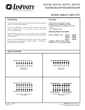 1N6509J Datasheet PDF Microsemi Corporation