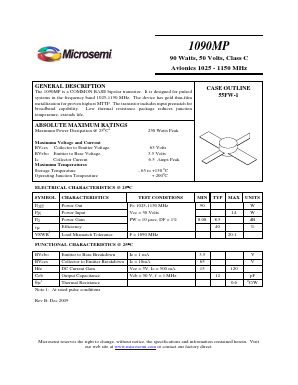 1090MP Datasheet PDF Microsemi Corporation
