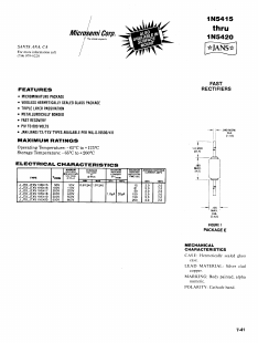 JTX1N5416__ Datasheet PDF Microsemi Corporation