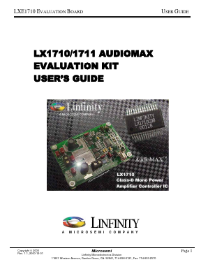 LX1710-1 Datasheet PDF Microsemi Corporation