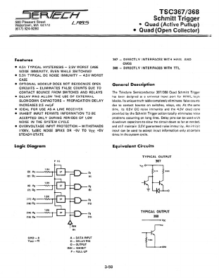 TSC368 Datasheet PDF Microsemi Corporation