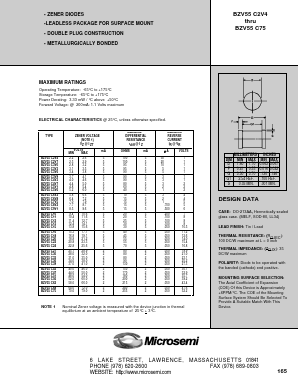 BZV55C68 Datasheet PDF Microsemi Corporation