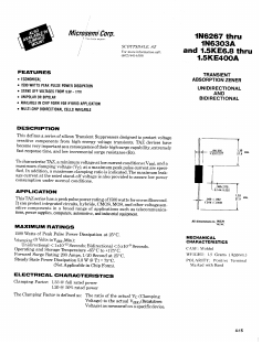 1.5KE10A_ Datasheet PDF Microsemi Corporation