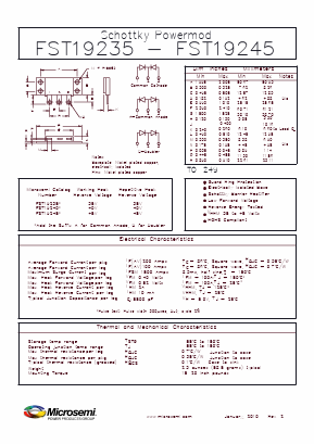 FST19235A Datasheet PDF Microsemi Corporation