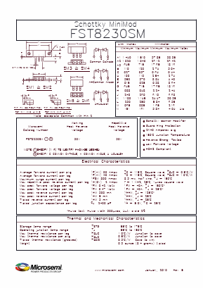 FST8230SM Datasheet PDF Microsemi Corporation
