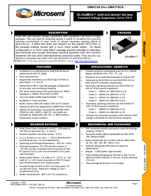 UMA20A Datasheet PDF Microsemi Corporation