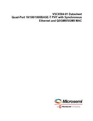 VSC8504-01 Datasheet PDF Microsemi Corporation