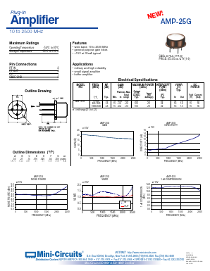 AMP-25G Datasheet PDF Minicircuits