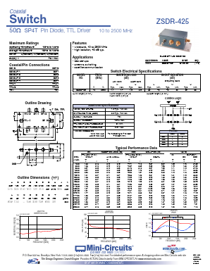 ZSDR-425 Datasheet PDF Minicircuits