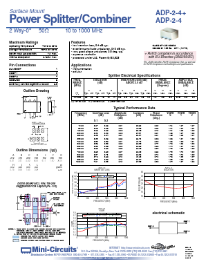 ADP-2-4 Datasheet PDF Minicircuits
