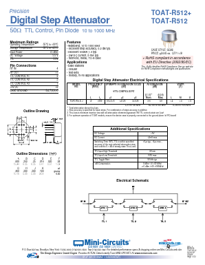 TOAT-R512 Datasheet PDF Minicircuits