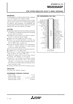 M52030ASP Datasheet PDF MITSUBISHI ELECTRIC 