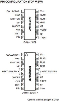 M51995AP Datasheet PDF MITSUBISHI ELECTRIC 